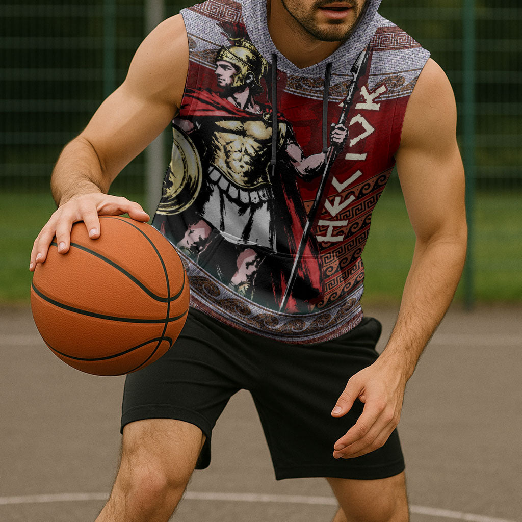 Hector Prince Of Troy Sleeveless Hoodie Ancient Greek Mythology Trojan Warrior