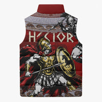 Hector Prince Of Troy Sleeveless Puffer Jacket Ancient Greek Mythology Trojan Warrior