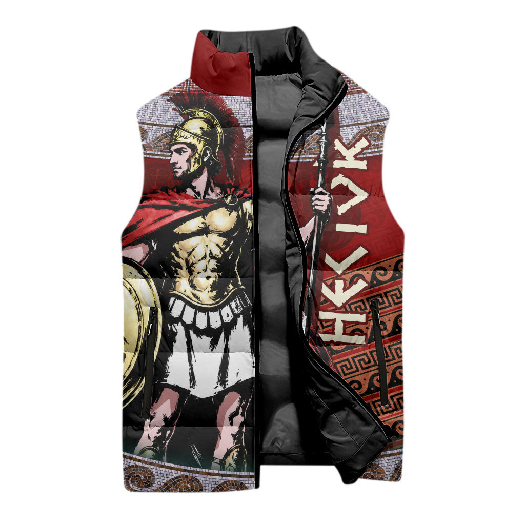 Hector Prince Of Troy Sleeveless Puffer Jacket Ancient Greek Mythology Trojan Warrior