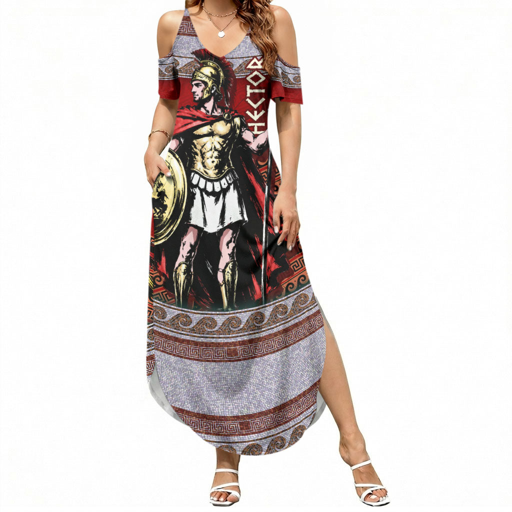 Hector Prince Of Troy Summer Maxi Dress Ancient Greek Mythology Trojan Warrior