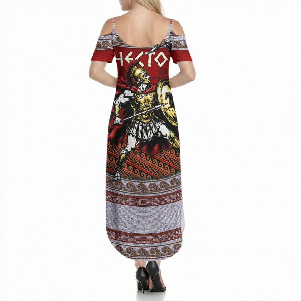 Hector Prince Of Troy Summer Maxi Dress Ancient Greek Mythology Trojan Warrior