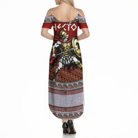 Hector Prince Of Troy Summer Maxi Dress Ancient Greek Mythology Trojan Warrior