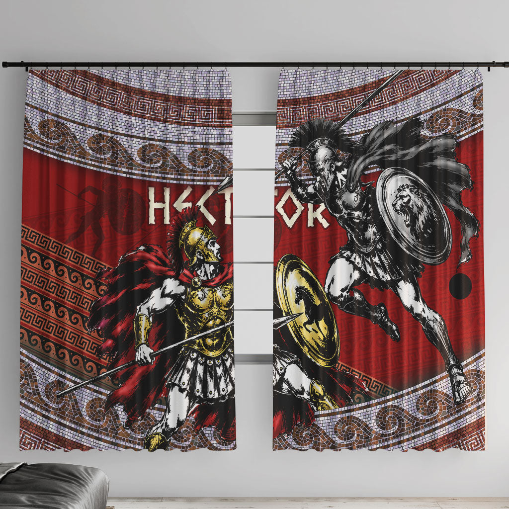 Hector Prince Of Troy Window Curtain Ancient Greek Mythology Trojan Warrior