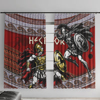 Hector Prince Of Troy Window Curtain Ancient Greek Mythology Trojan Warrior