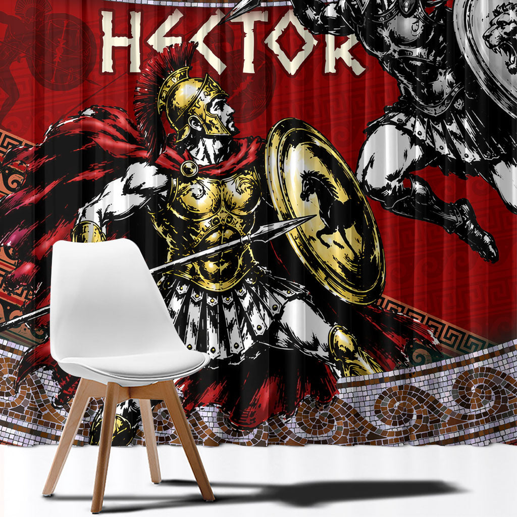 Hector Prince Of Troy Window Curtain Ancient Greek Mythology Trojan Warrior