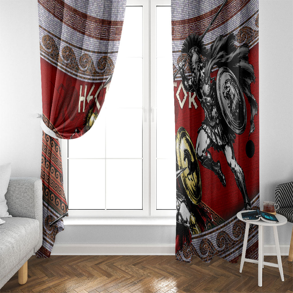 Hector Prince Of Troy Window Curtain Ancient Greek Mythology Trojan Warrior