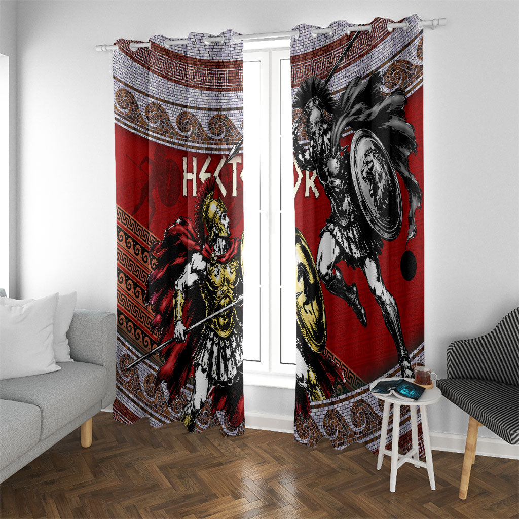 Hector Prince Of Troy Window Curtain Ancient Greek Mythology Trojan Warrior