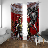 Hector Prince Of Troy Window Curtain Ancient Greek Mythology Trojan Warrior
