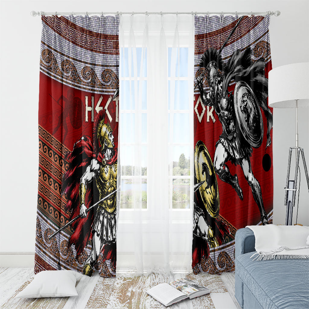 Hector Prince Of Troy Window Curtain Ancient Greek Mythology Trojan Warrior