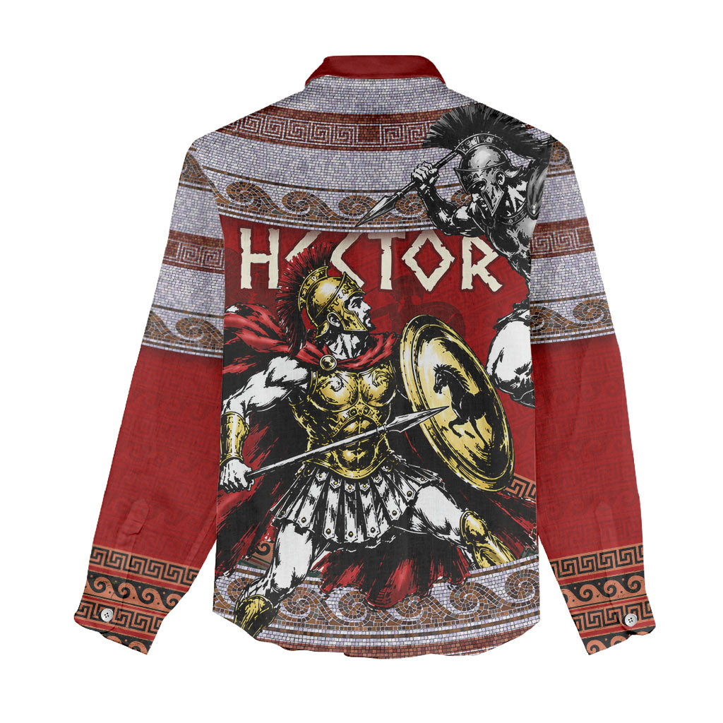 Hector Prince Of Troy Women Casual Shirt Ancient Greek Mythology Trojan Warrior
