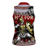 Hector Prince Of Troy Women Sleeveless Polo Shirt Ancient Greek Mythology Trojan Warrior