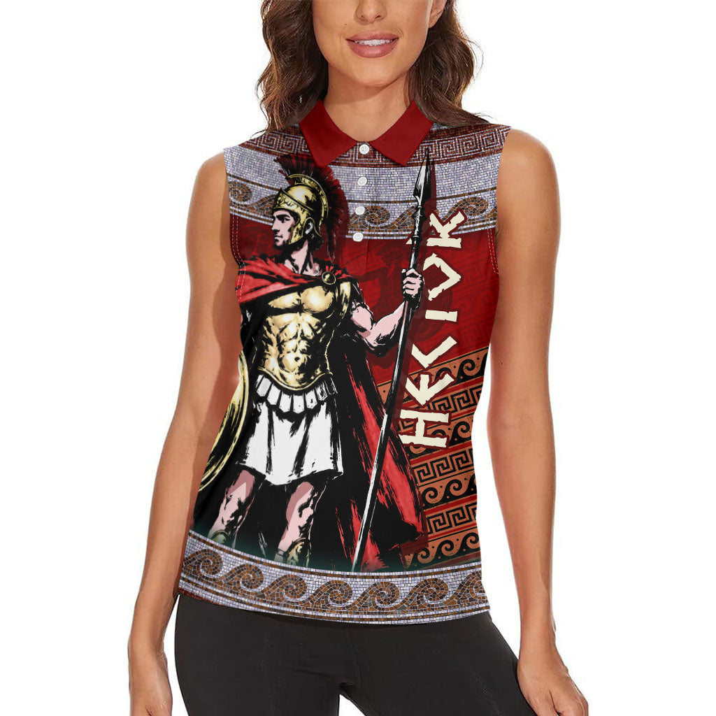 Hector Prince Of Troy Women Sleeveless Polo Shirt Ancient Greek Mythology Trojan Warrior