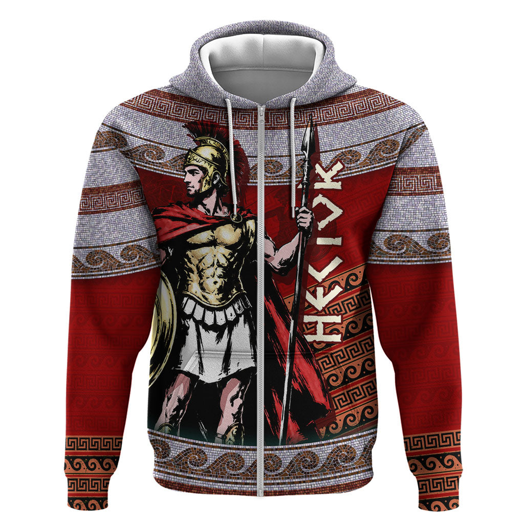 Hector Prince Of Troy Zip Hoodie Ancient Greek Mythology Trojan Warrior