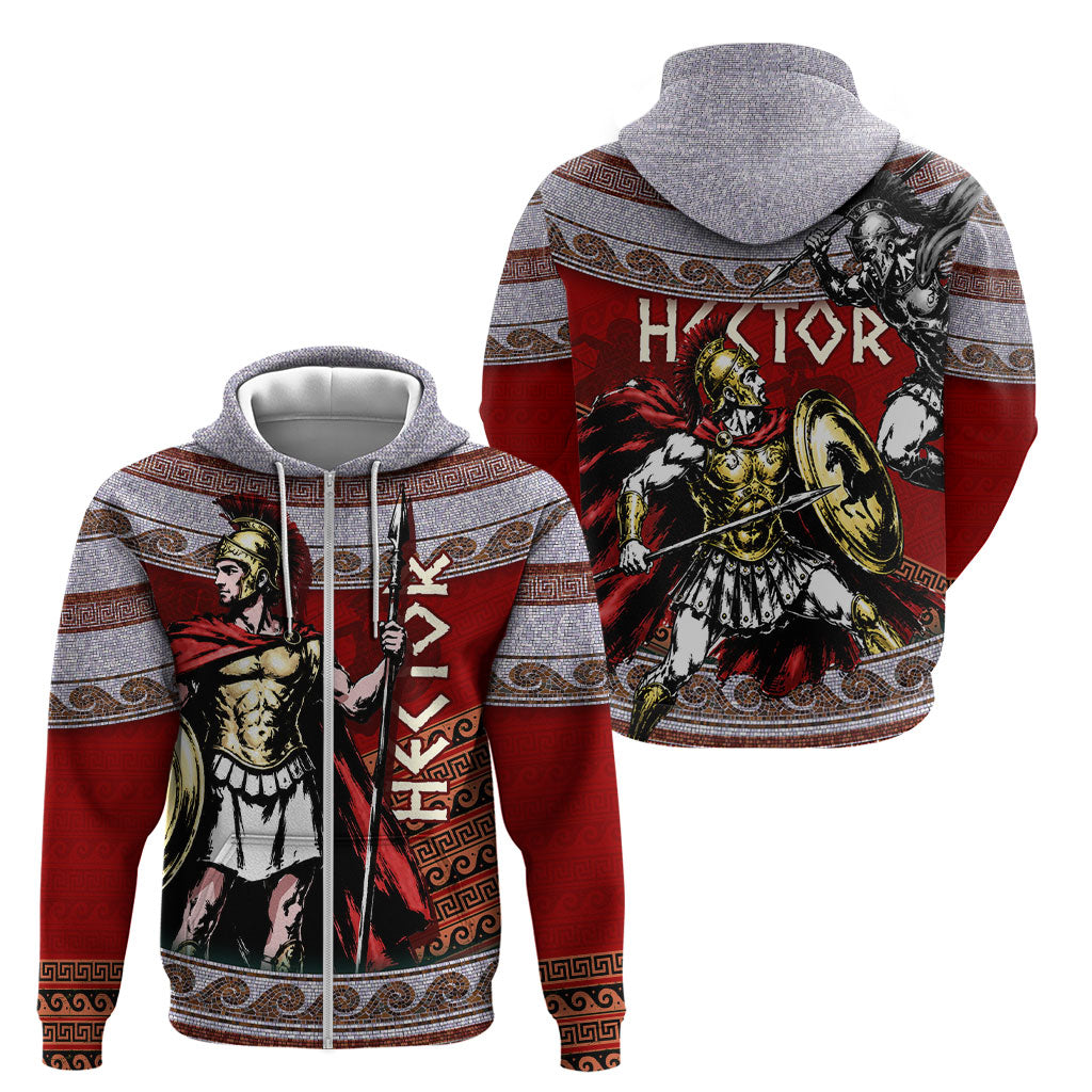 Hector Prince Of Troy Zip Hoodie Ancient Greek Mythology Trojan Warrior