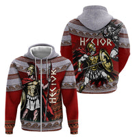 Hector Prince Of Troy Zip Hoodie Ancient Greek Mythology Trojan Warrior