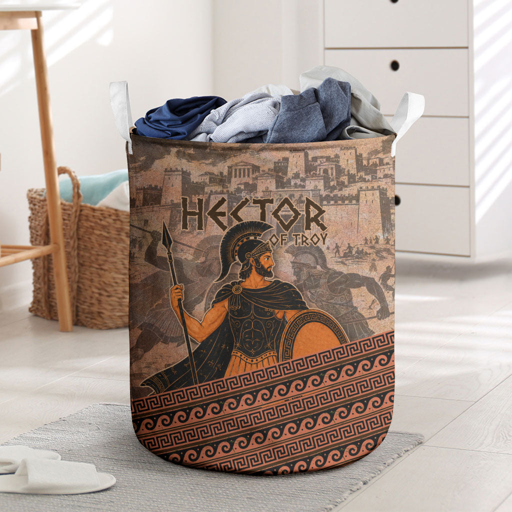 Hector Of Troy Laundry Basket Ancient Greek Mythology Pottery Trojan Warrior