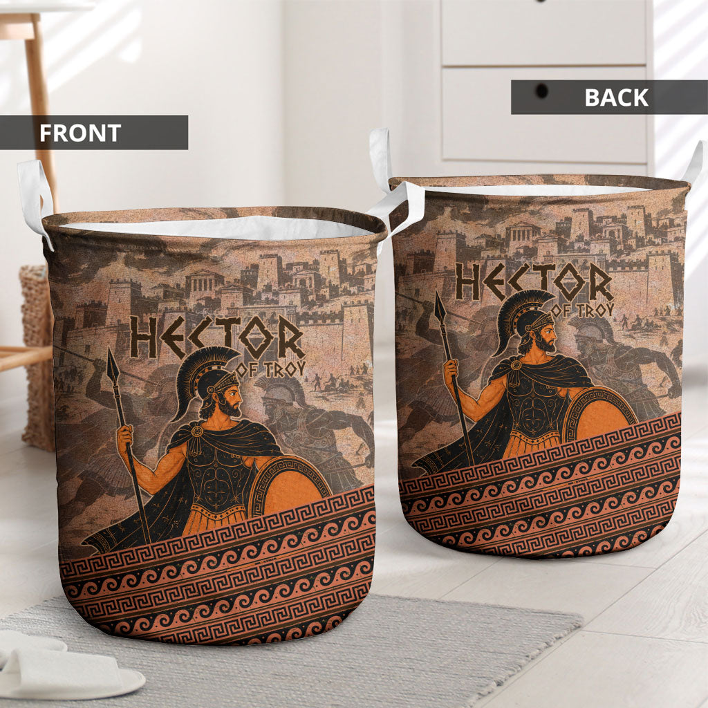 Hector Of Troy Laundry Basket Ancient Greek Mythology Pottery Trojan Warrior