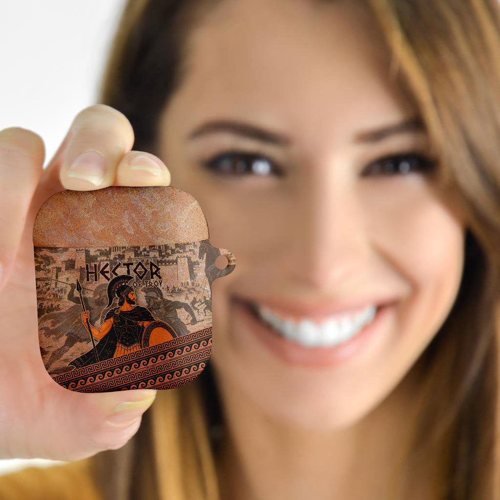 Hector Of Troy AirPods Case Ancient Greek Mythology Pottery Trojan Warrior