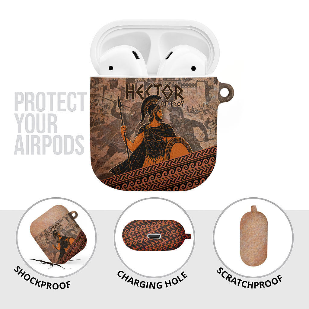 Hector Of Troy AirPods Case Ancient Greek Mythology Pottery Trojan Warrior