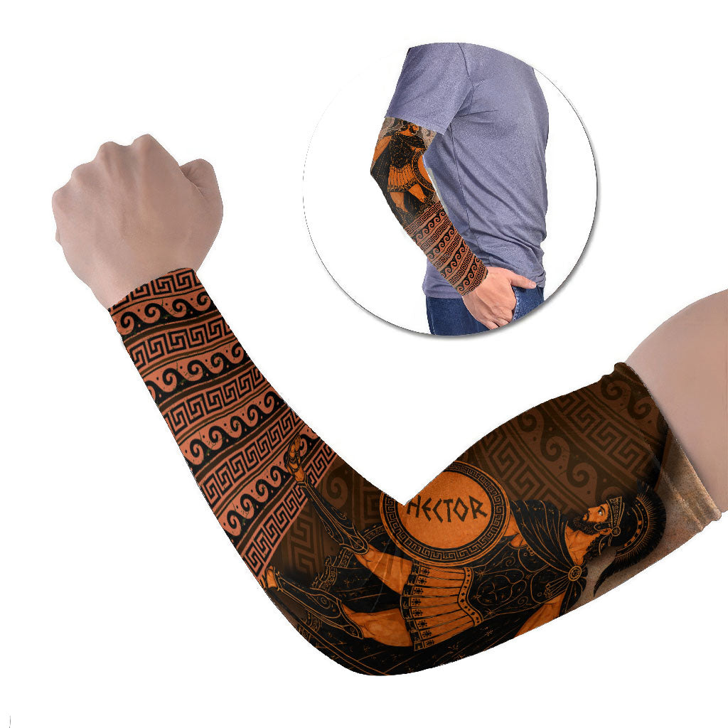 Hector Of Troy Arm Sleeves Ancient Greek Mythology Pottery Trojan Warrior