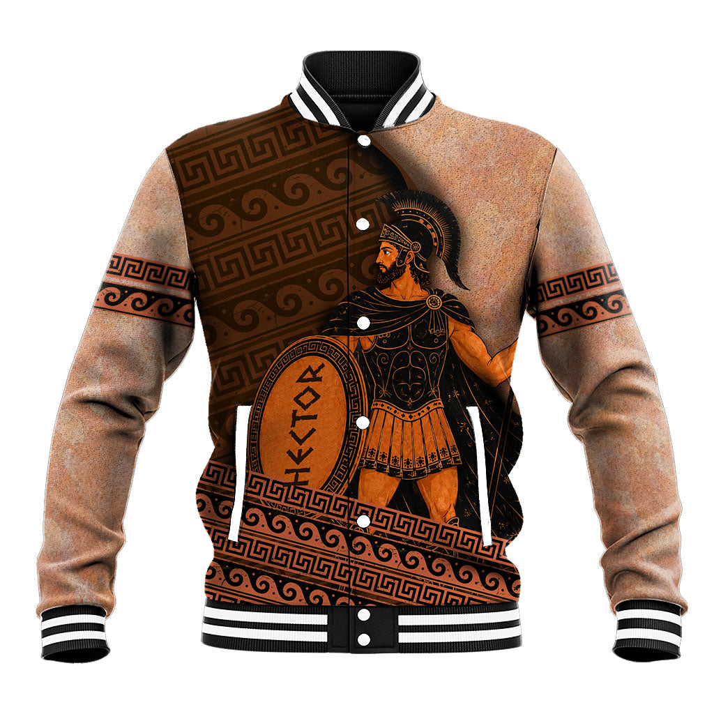 Hector Of Troy Baseball Jacket Ancient Greek Mythology Pottery Trojan Warrior
