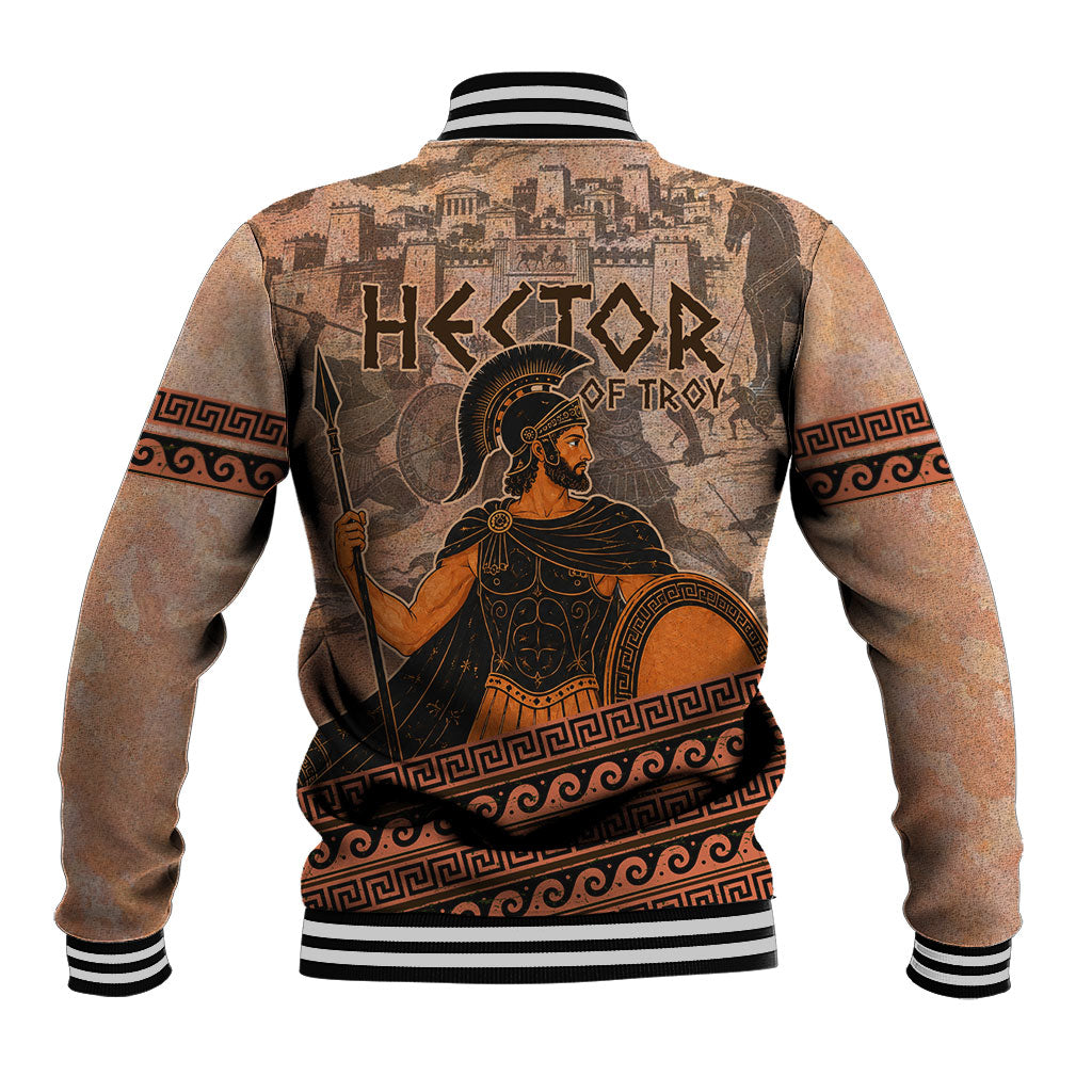 Hector Of Troy Baseball Jacket Ancient Greek Mythology Pottery Trojan Warrior