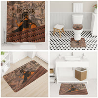 Hector Of Troy Bathroom Set Ancient Greek Mythology Pottery Trojan Warrior