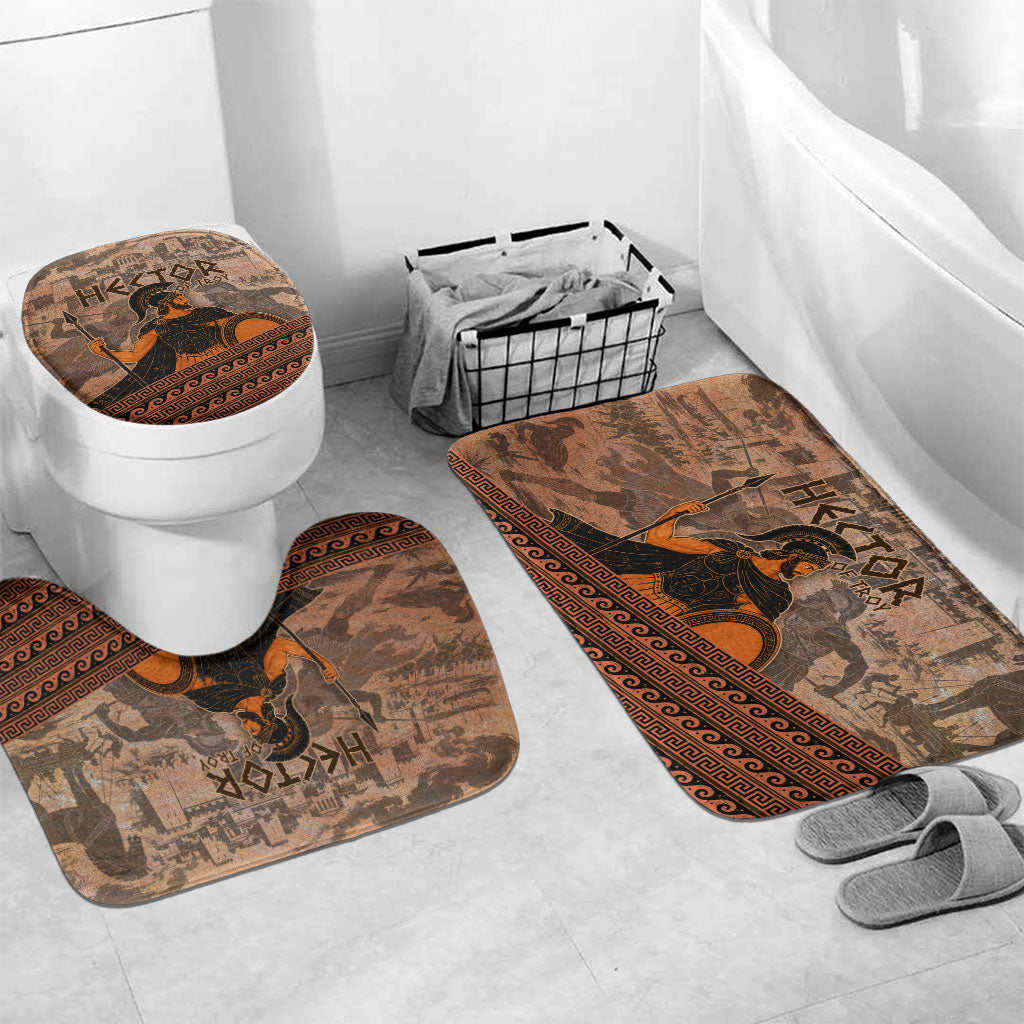 Hector Of Troy Bathroom Set Ancient Greek Mythology Pottery Trojan Warrior