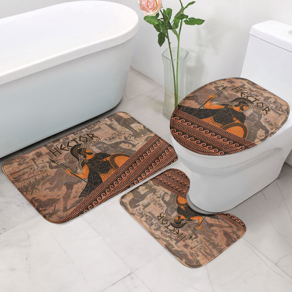Hector Of Troy Bathroom Set Ancient Greek Mythology Pottery Trojan Warrior