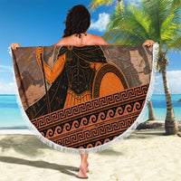 Hector Of Troy Beach Blanket Ancient Greek Mythology Pottery Trojan Warrior