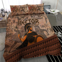 Hector Of Troy Bedding Set Ancient Greek Mythology Pottery Trojan Warrior
