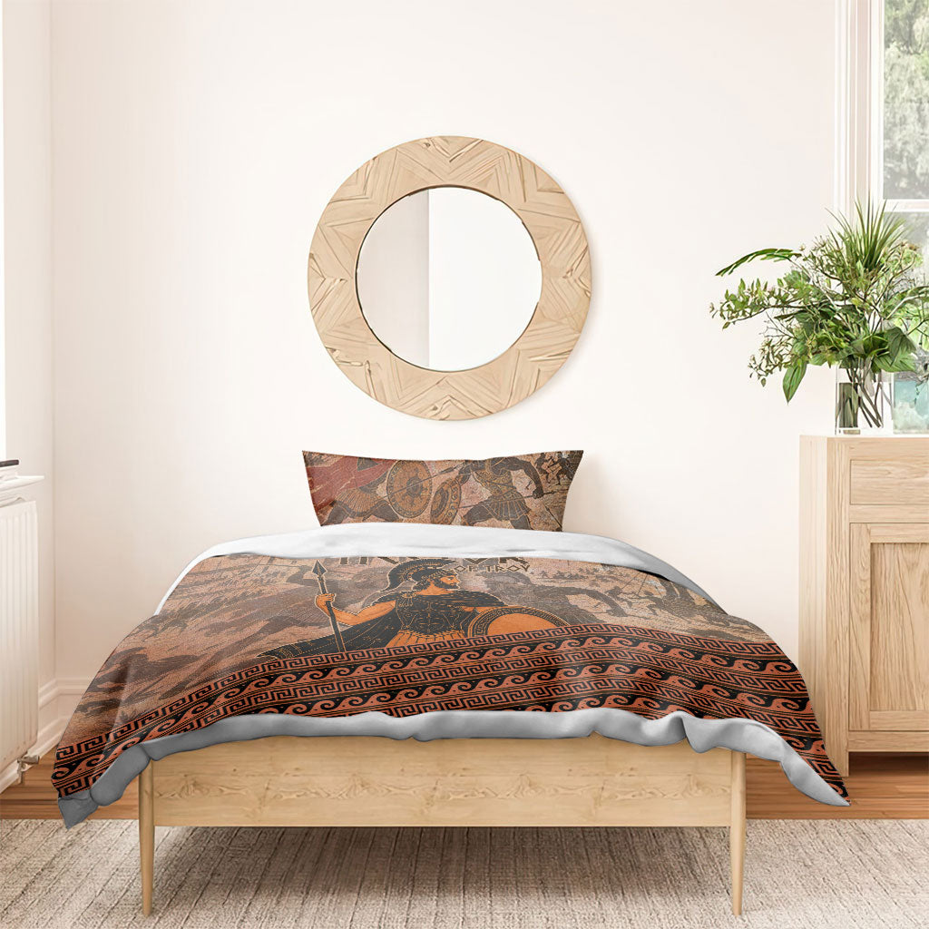 Hector Of Troy Bedding Set Ancient Greek Mythology Pottery Trojan Warrior