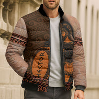 Hector Of Troy Bomber Puffer Jacket Ancient Greek Mythology Pottery Trojan Warrior