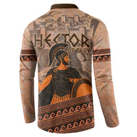 Hector Of Troy Button Sweatshirt Ancient Greek Mythology Pottery Trojan Warrior