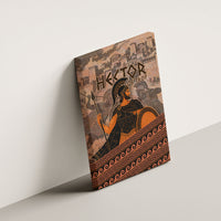 Hector Of Troy Canvas Wall Art Ancient Greek Mythology Pottery Trojan Warrior