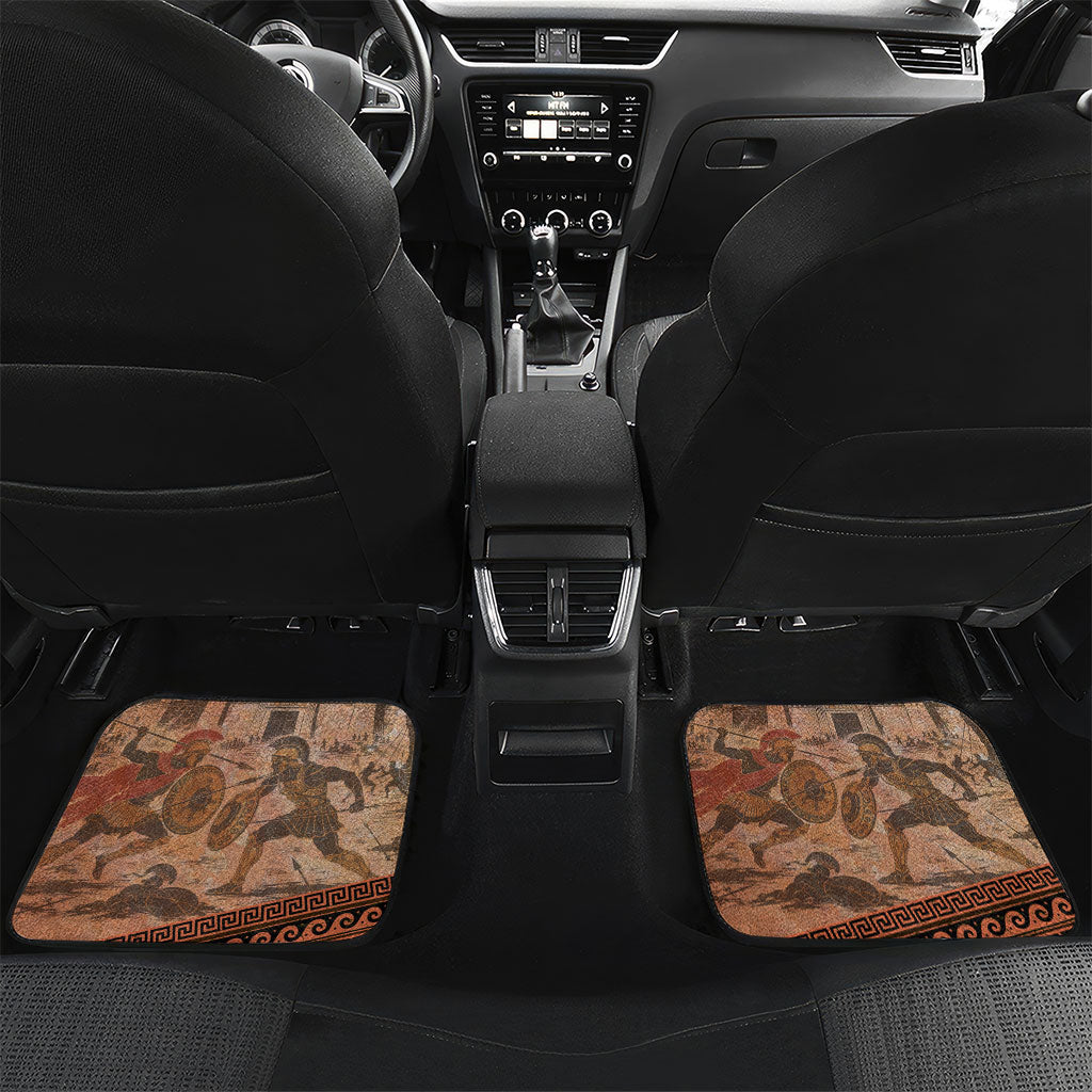 Hector Of Troy Car Mats Ancient Greek Mythology Pottery Trojan Warrior