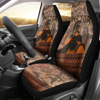 Hector Of Troy Car Seat Cover Ancient Greek Mythology Pottery Trojan Warrior