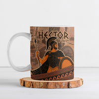 Hector Of Troy Ceramic Mug Ancient Greek Mythology Pottery Trojan Warrior