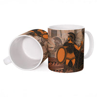Hector Of Troy Ceramic Mug Ancient Greek Mythology Pottery Trojan Warrior