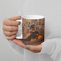Hector Of Troy Ceramic Mug Ancient Greek Mythology Pottery Trojan Warrior