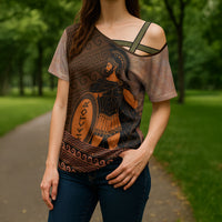 Hector Of Troy Cross Shoulder Shirt Ancient Greek Mythology Pottery Trojan Warrior