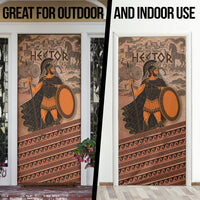 Hector Of Troy Door Cover Ancient Greek Mythology Pottery Trojan Warrior