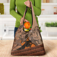 Hector Of Troy Grocery Bag Ancient Greek Mythology Pottery Trojan Warrior