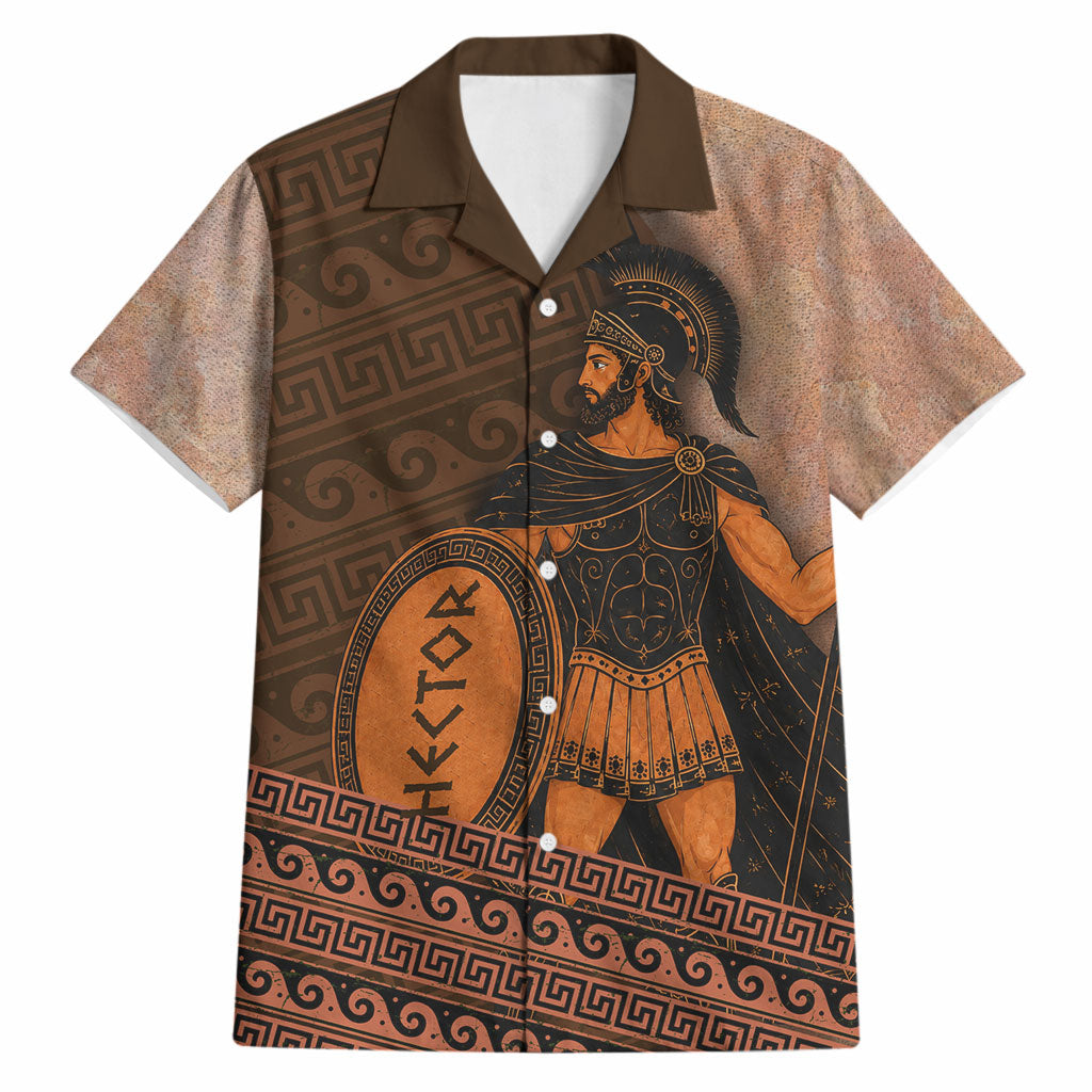 Hector Of Troy Hawaiian Shirt Ancient Greek Mythology Pottery Trojan Warrior