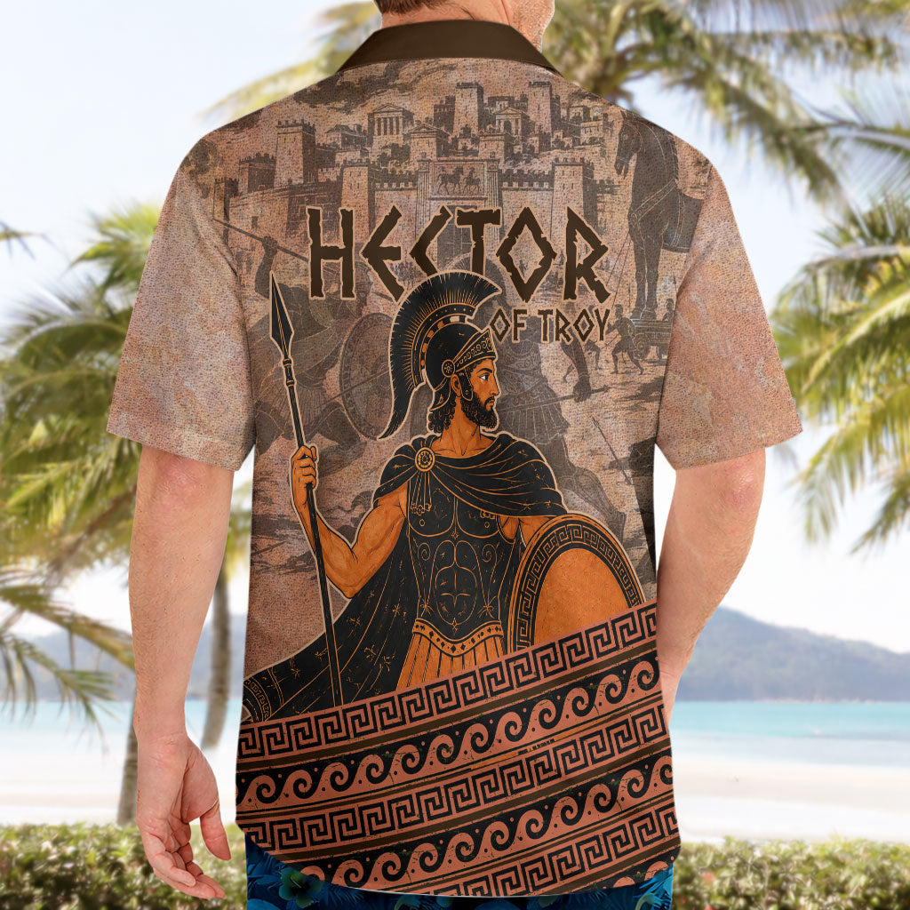 Hector Of Troy Hawaiian Shirt Ancient Greek Mythology Pottery Trojan Warrior