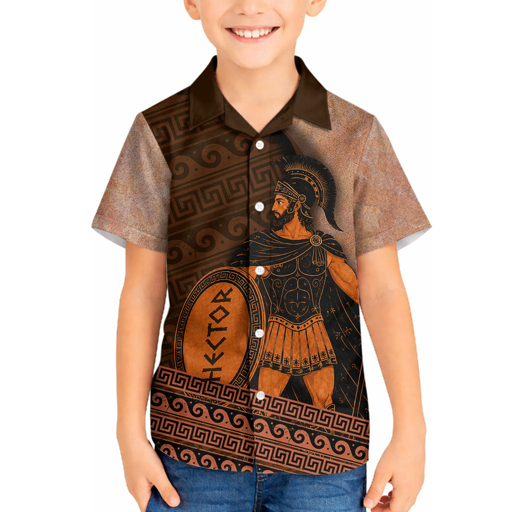 Hector Of Troy Hawaiian Shirt Ancient Greek Mythology Pottery Trojan Warrior