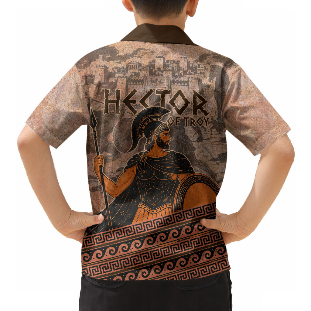 Hector Of Troy Hawaiian Shirt Ancient Greek Mythology Pottery Trojan Warrior