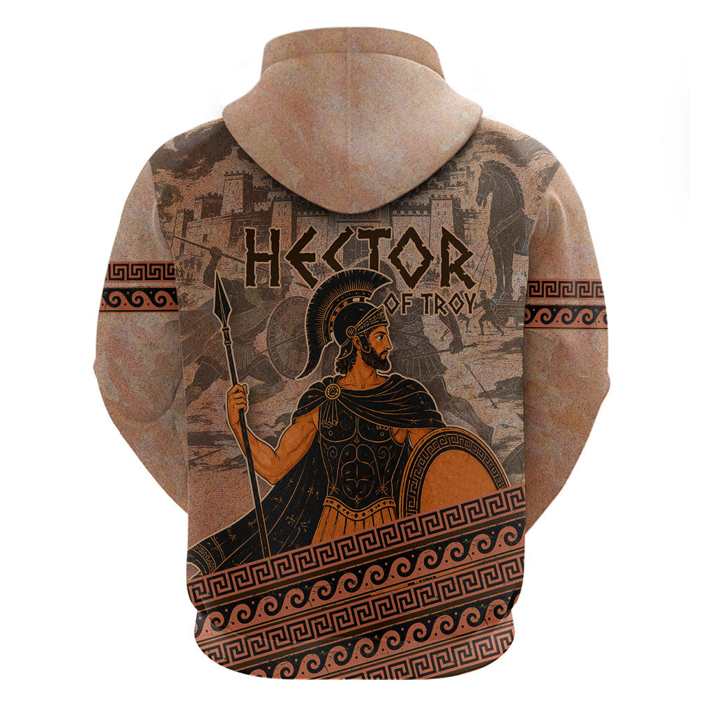 Hector Of Troy Hoodie Ancient Greek Mythology Pottery Trojan Warrior