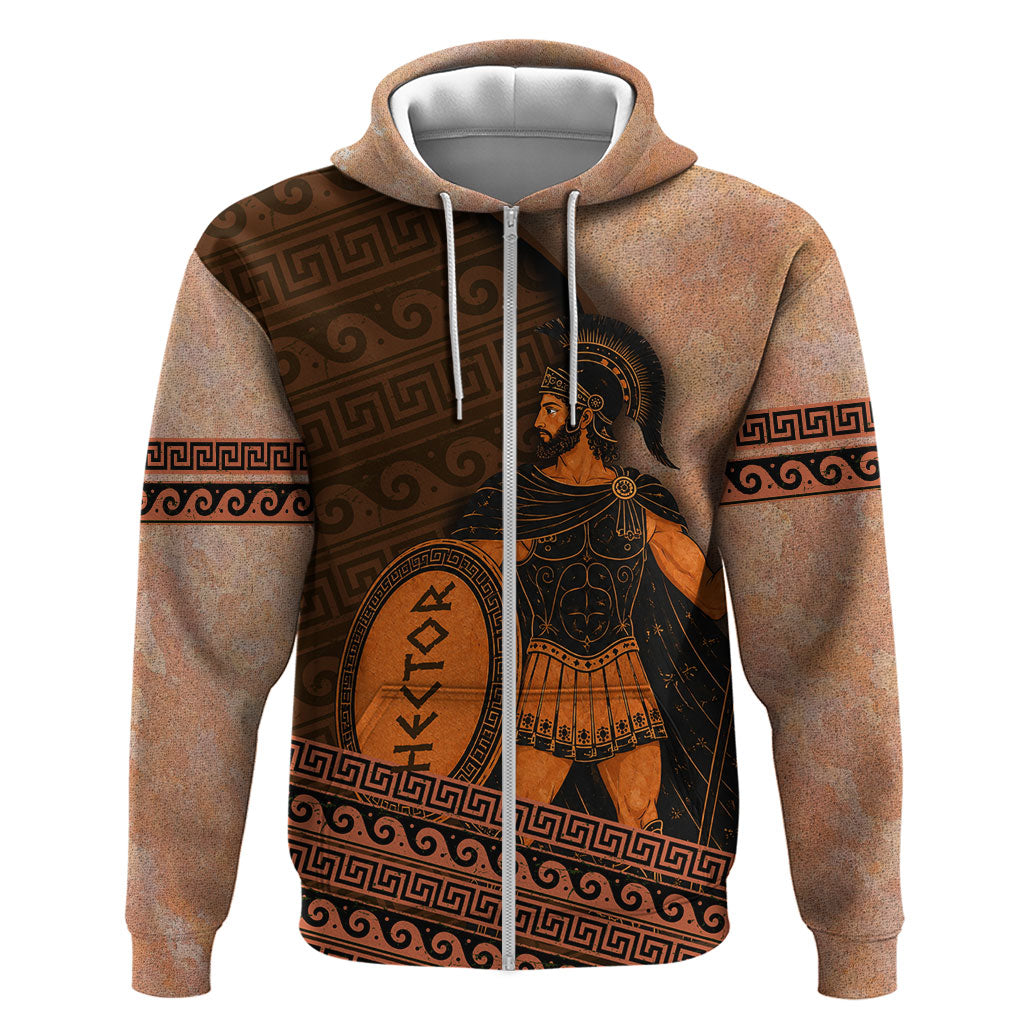 Hector Of Troy Hoodie Ancient Greek Mythology Pottery Trojan Warrior