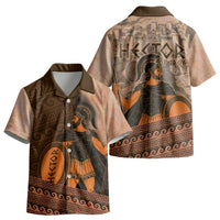 Hector Of Troy Kid Hawaiian Shirt Ancient Greek Mythology Pottery Trojan Warrior
